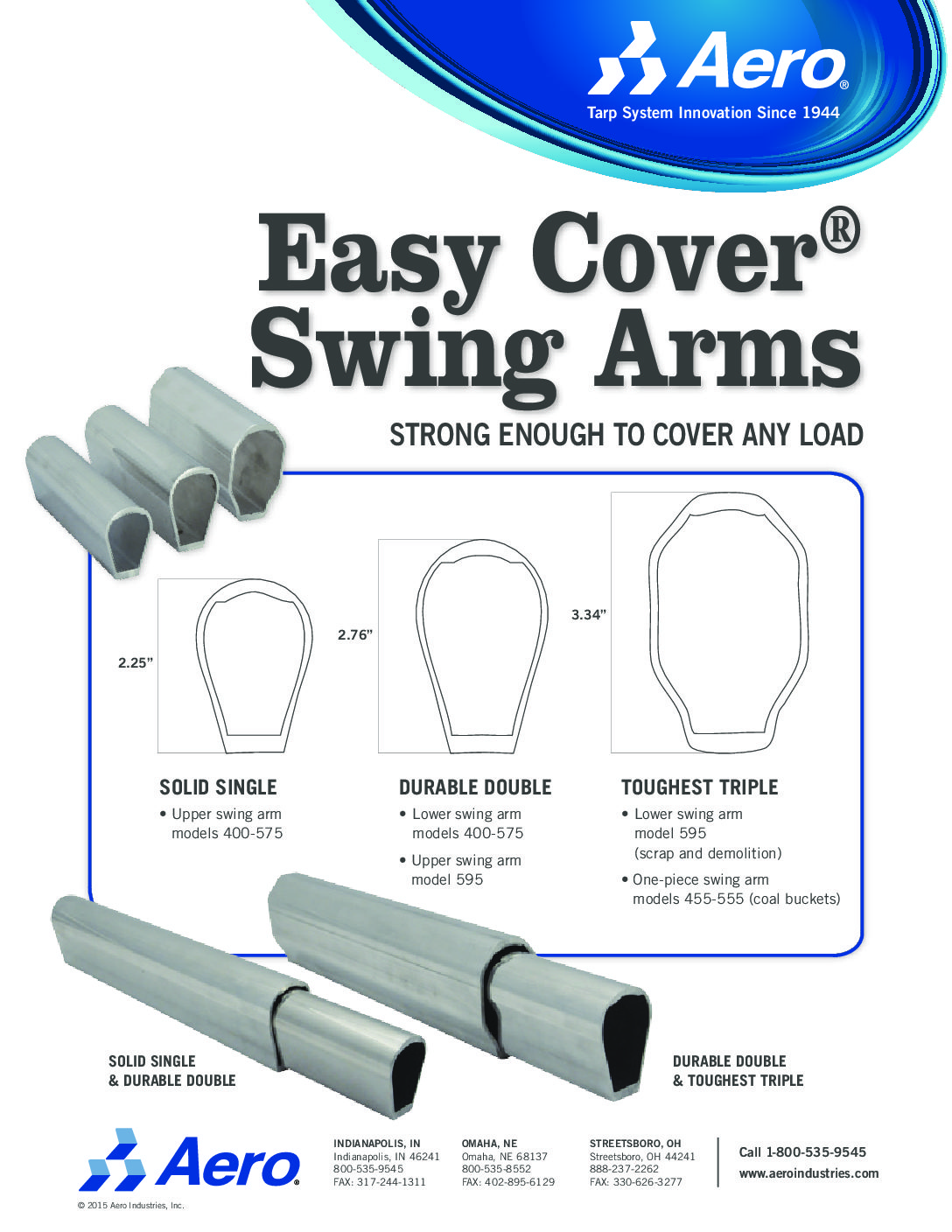 Aero Tarps Lower Aluminum Swing Arm – Dump Trailer Aero Tarps Lower Aluminum Swing Arm - Dump Trailer - Image 3